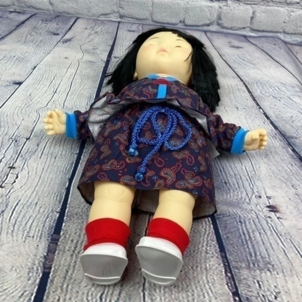 Americas Kids Doll May Oriental Baby Doll by‎ Remco 16 Inch Soft Body Huggable